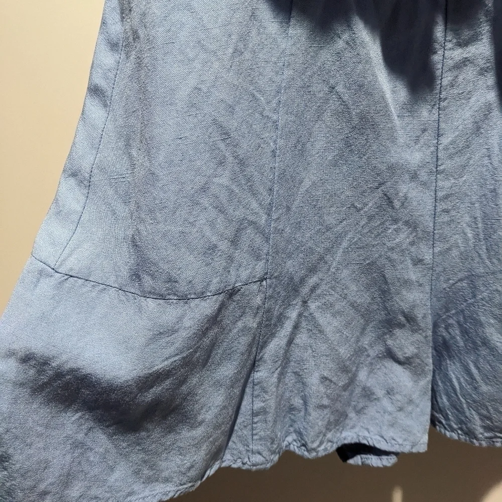Zara | Blogger Favorite; Rustic Bow Playsuit in Sky Blue